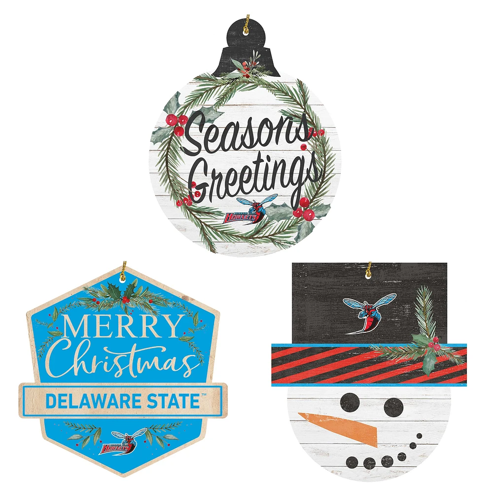Delaware State Hornets Ornament Bundle