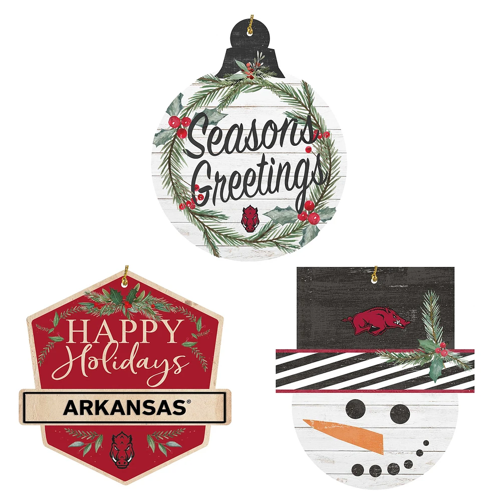 Arkansas Razorbacks Ornament Bundle