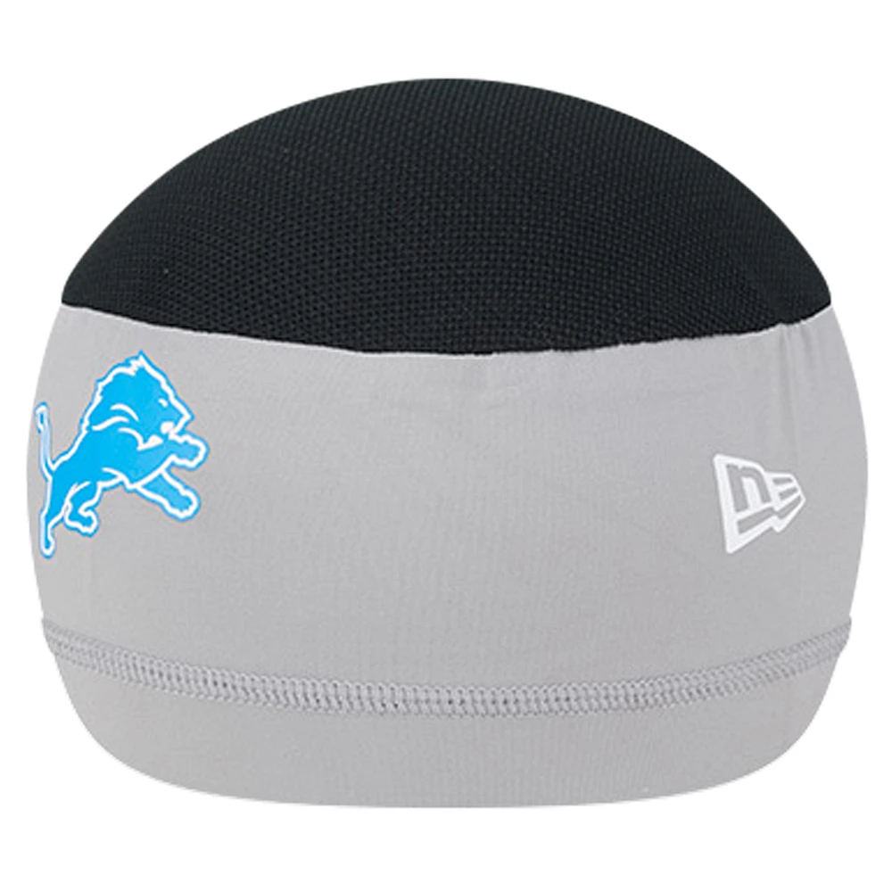 Men's New Era Gray Detroit Lions NFL Training COOLERA Skully Cap