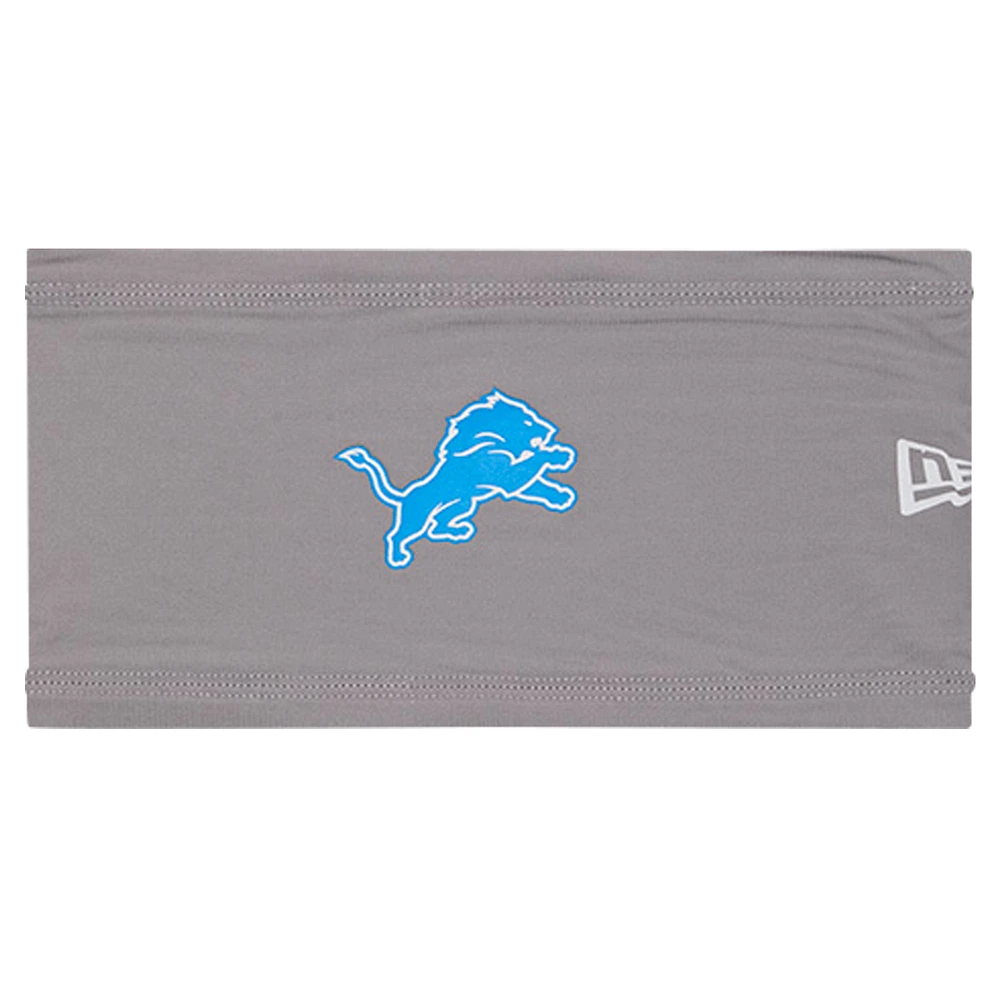 New Era Gray Detroit Lions Official Training Camp COOLERA Headband