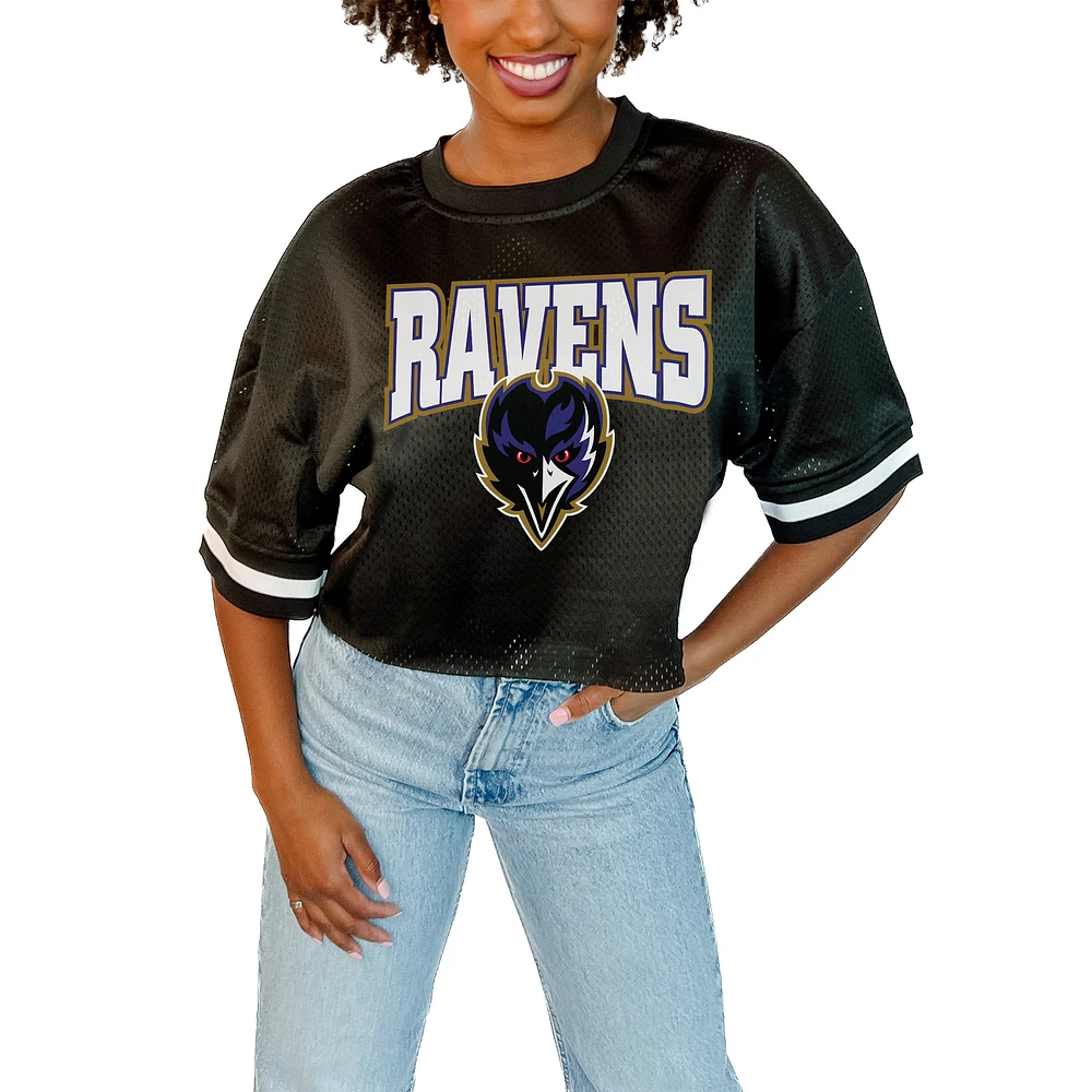 Women's Gameday Couture Black Baltimore Ravens Game Face Fashion Jersey