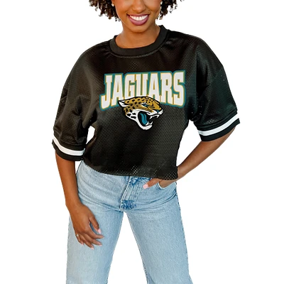 Women's Gameday Couture Black Jacksonville Jaguars Game Face Fashion Jersey