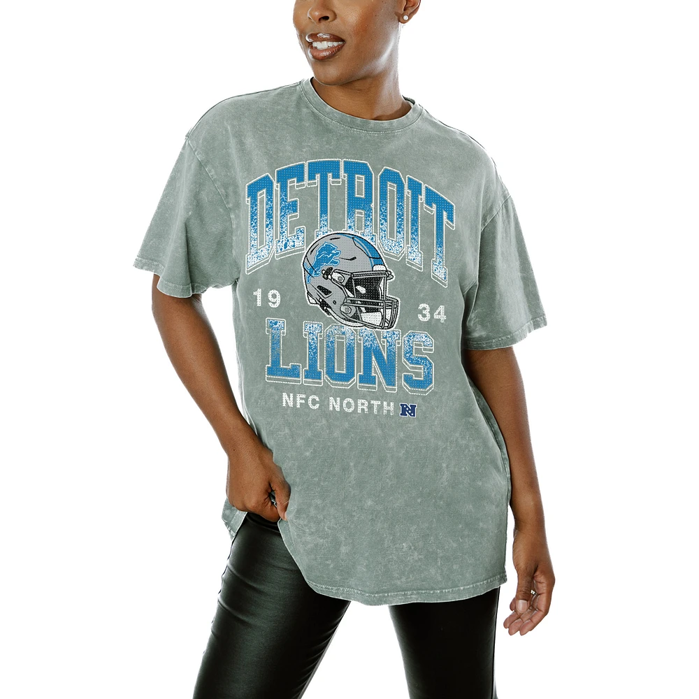Women's Gameday Couture Gray Detroit Lions Nothing But The Best T-Shirt