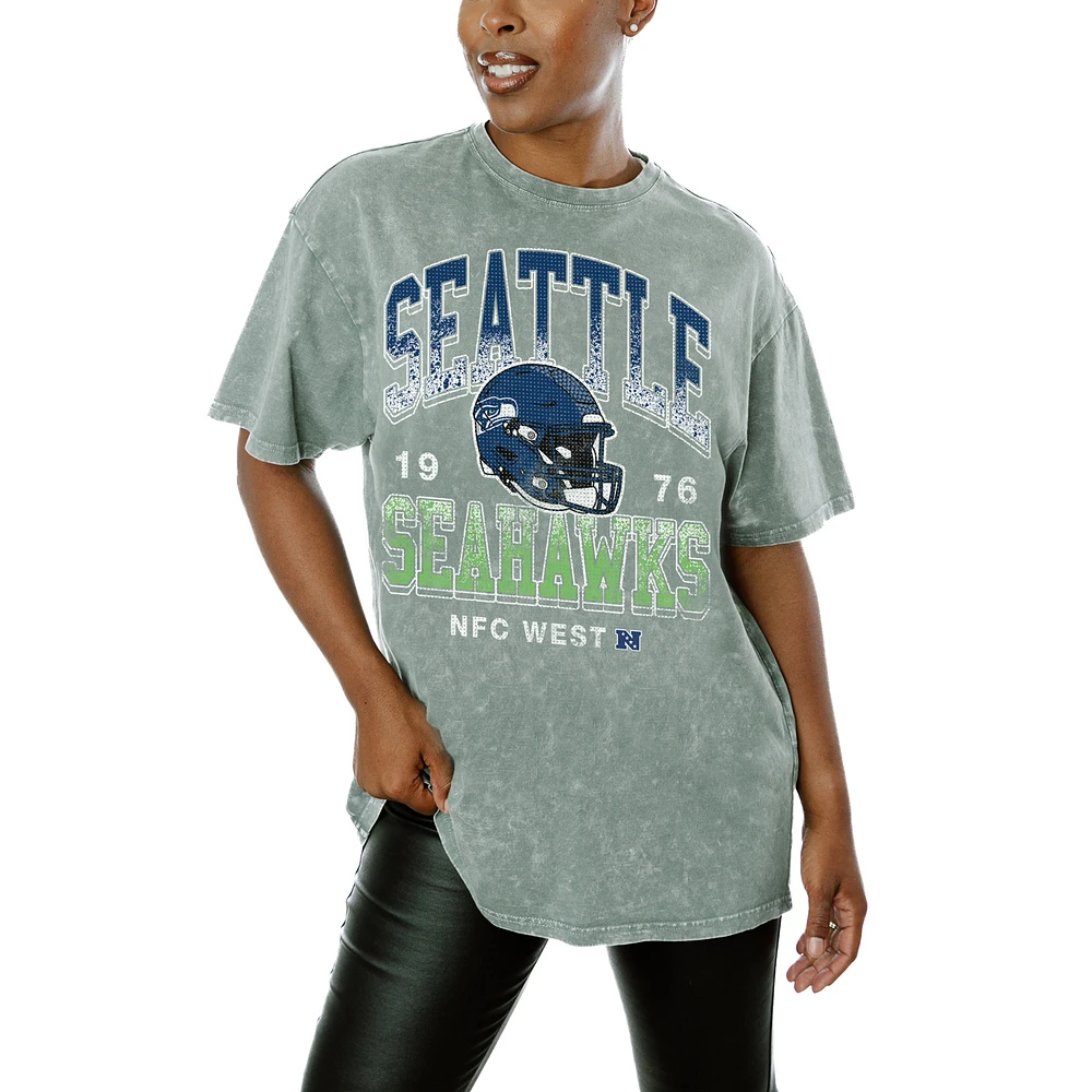 Women's Gameday Couture Gray Seattle Seahawks Nothing But The Best T-Shirt