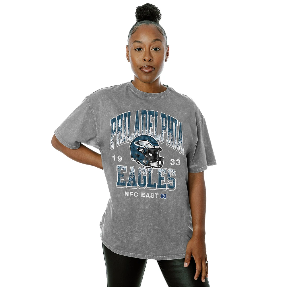 Women's Gameday Couture Gray Philadelphia Eagles Nothing But The Best T-Shirt