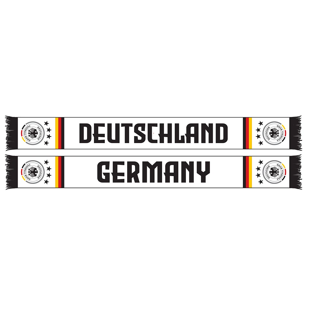 White Germany National Team Flag Knit Scarf