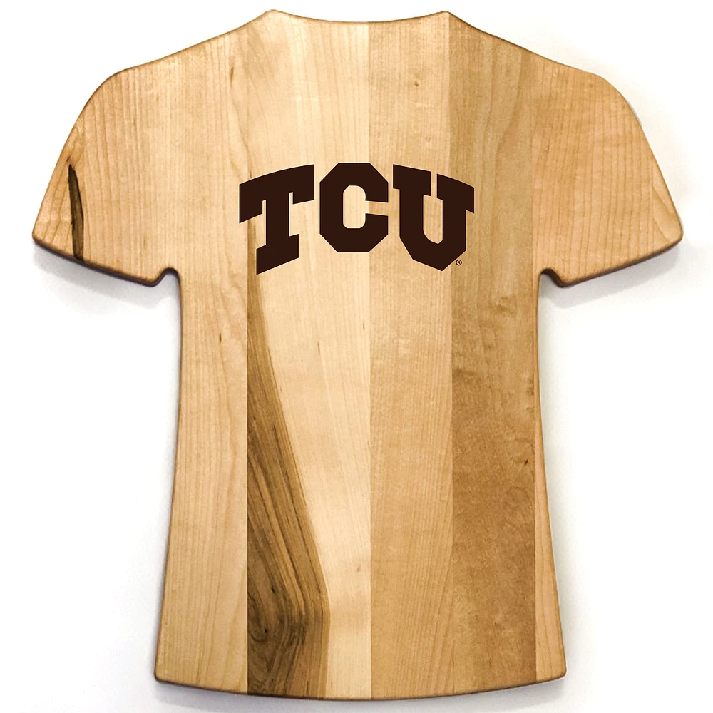 Baseball BBQ TCU Horned Frogs Jersey Style Cutting Board