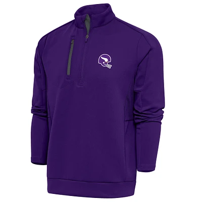Men's Antigua Purple Minnesota Vikings Generation Quarter-Zip Pullover Jacket