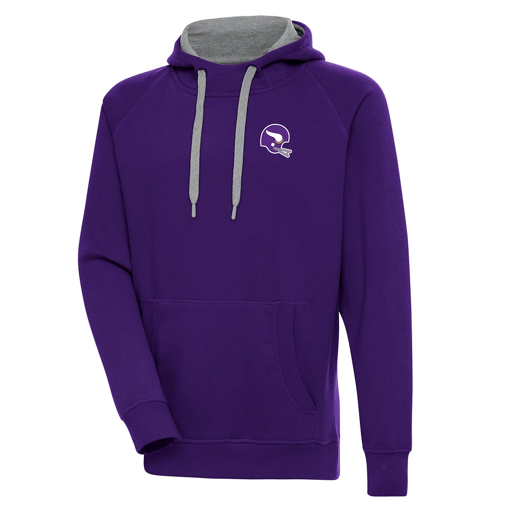Men's Antigua Purple Minnesota Vikings Victory Pullover Hoodie