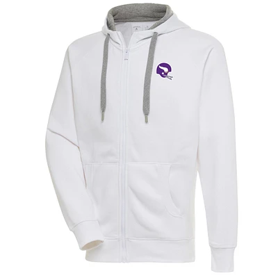 Men's Antigua Minnesota Vikings Victory Full-Zip Hoodie