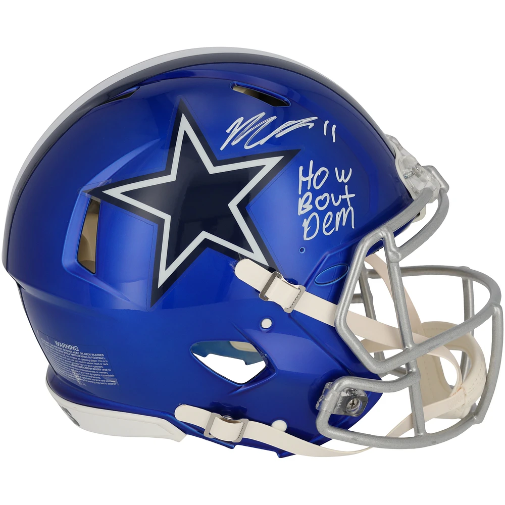 Micah Parsons Dallas Cowboys Autographed Riddell Authentic Helmet with Inscription