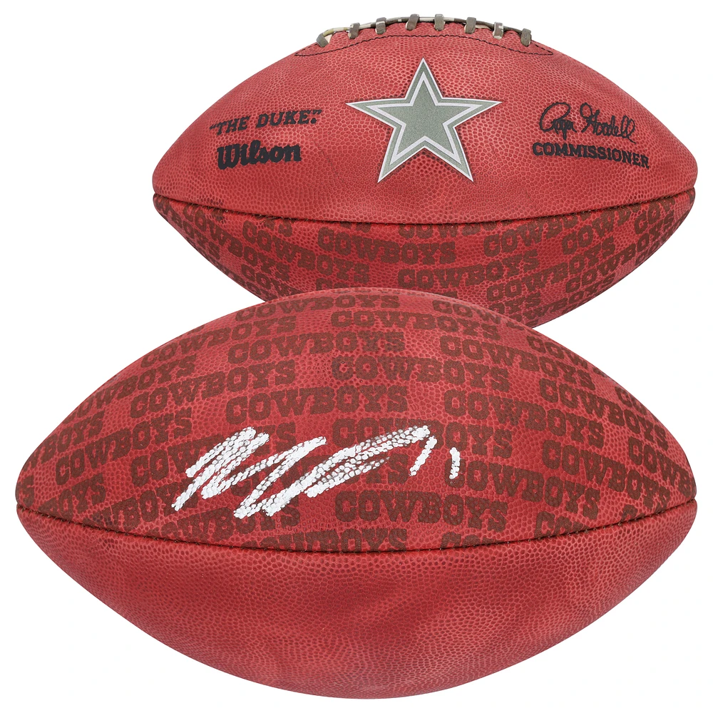 Micah Parsons Dallas Cowboys Autographed Duke Showcase Football