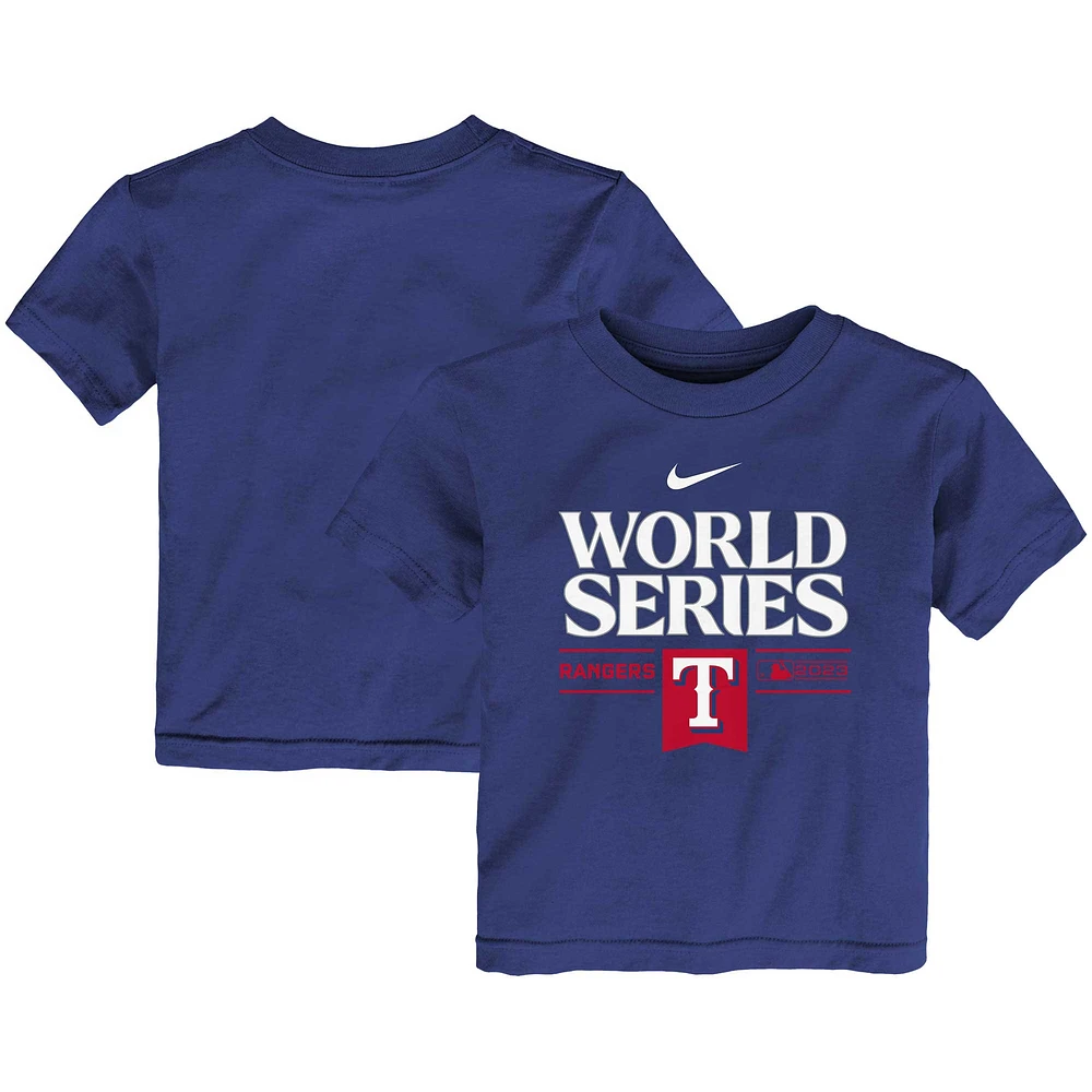 Toddler Nike Royal Texas Rangers 2023 World Series Authentic Collection T-Shirt