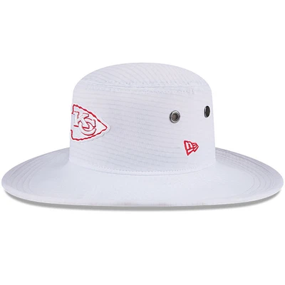 Men's New Era White Kansas City Chiefs 2024 NFL Training Camp Panama Bucket Hat