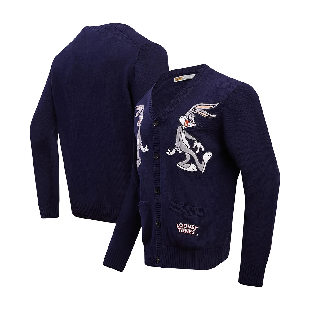 Men's Freeze Max Navy Looney Tunes Bugs Back to Cardigan
