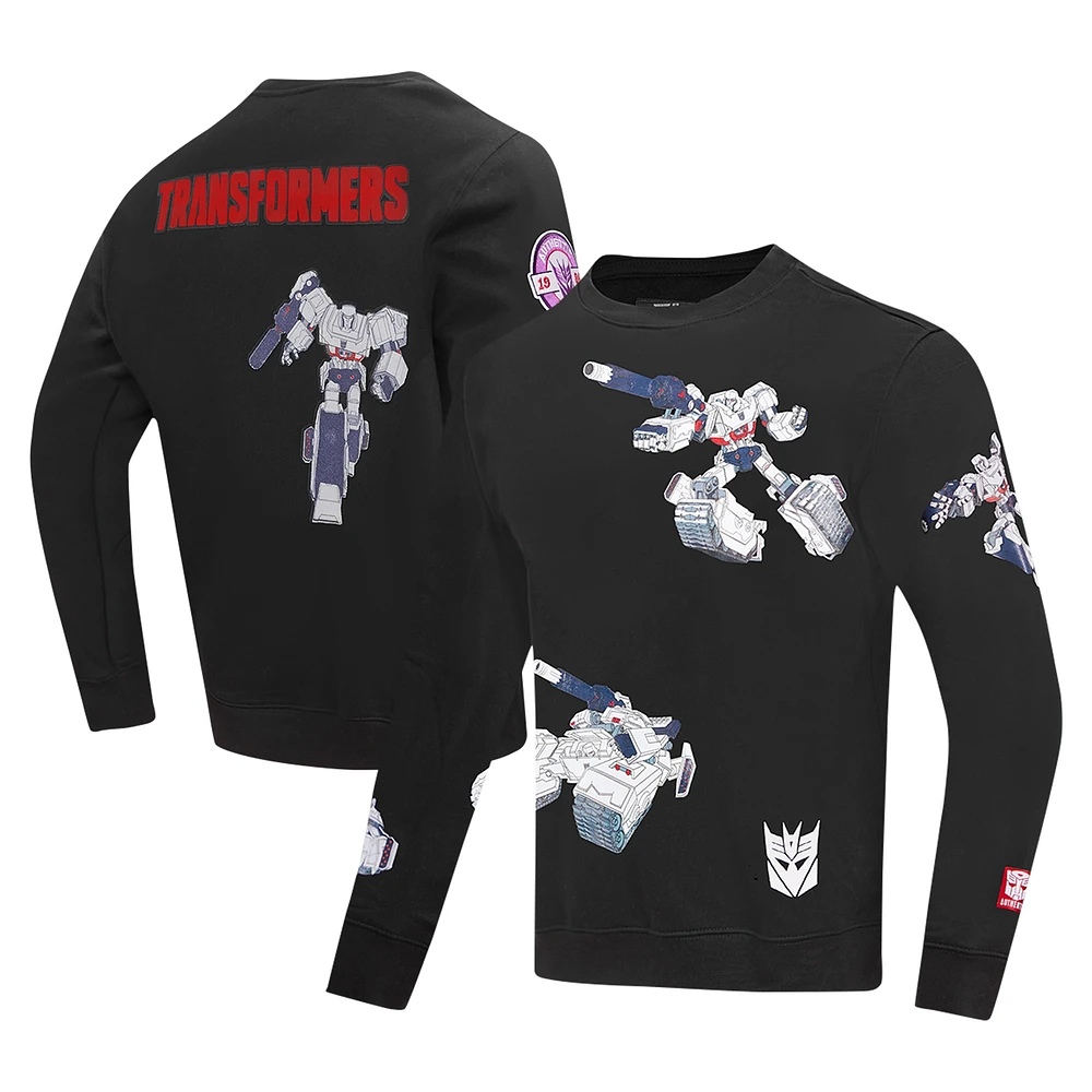Unisex Freeze Max Black Transformers Transformation Megatron Pullover Sweatshirt