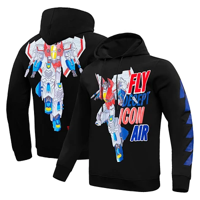 Unisex Freeze Max Black Transformers Decepticon Air Pullover Hoodie