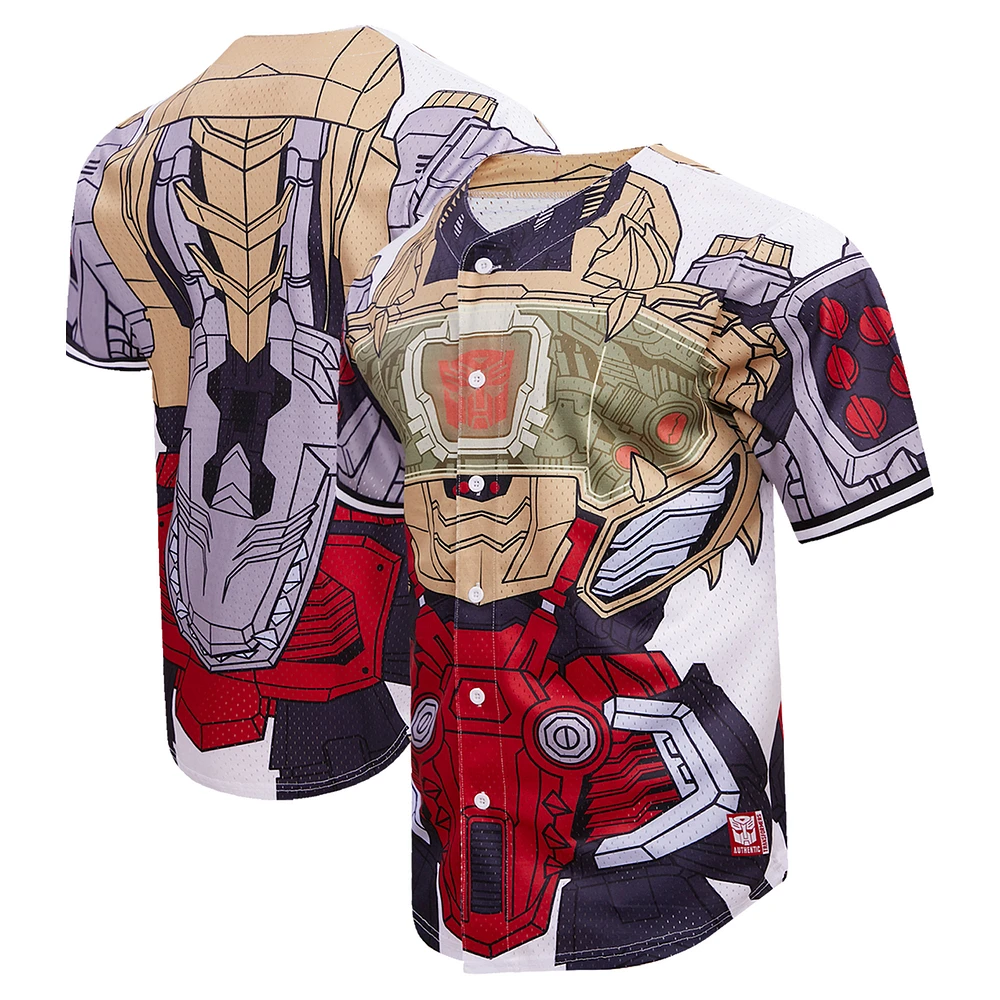 Men's Freeze Max Transformers Grimlock Armor Baseball Jersey