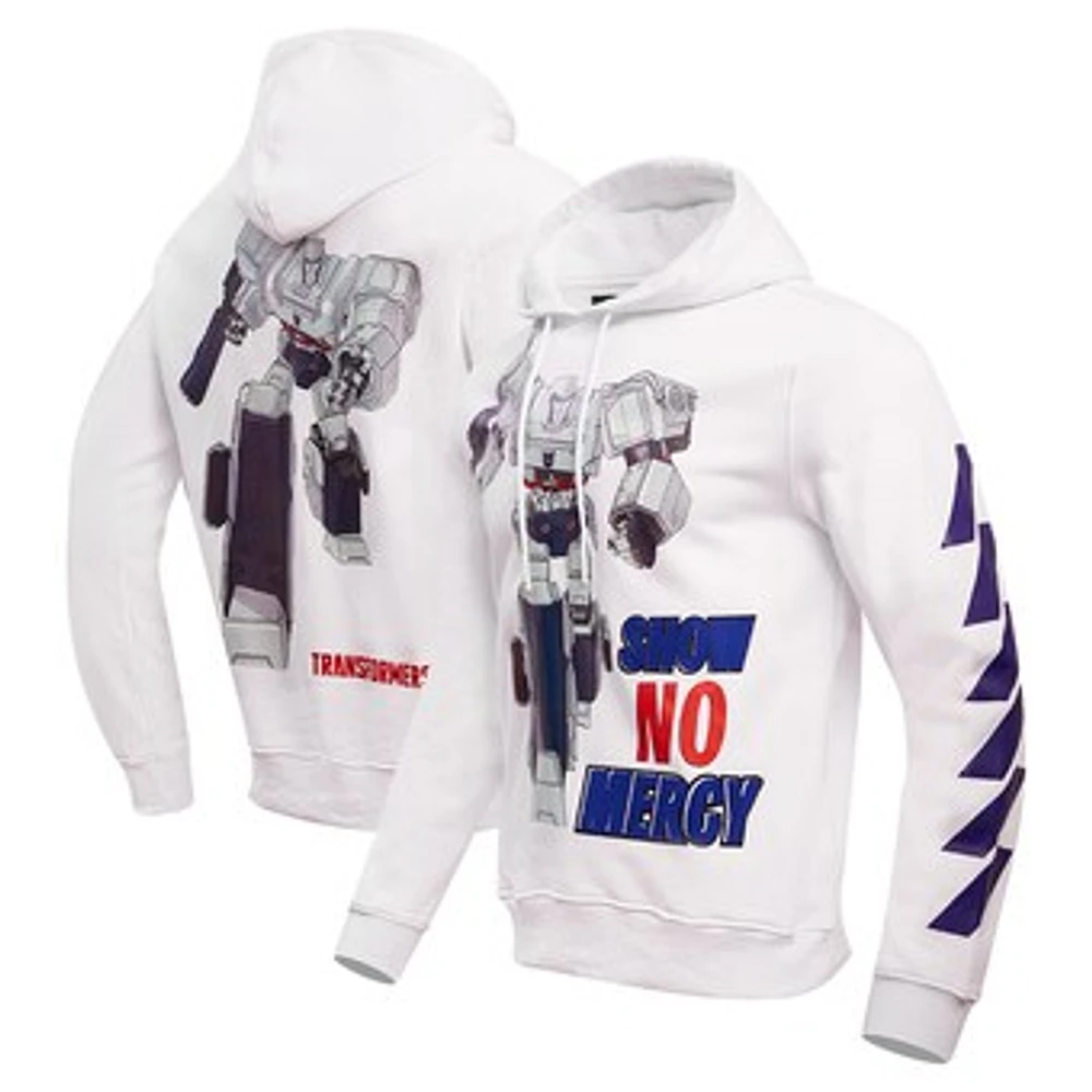 Unisex Freeze Max White Transformers No Mercy Pullover Hoodie