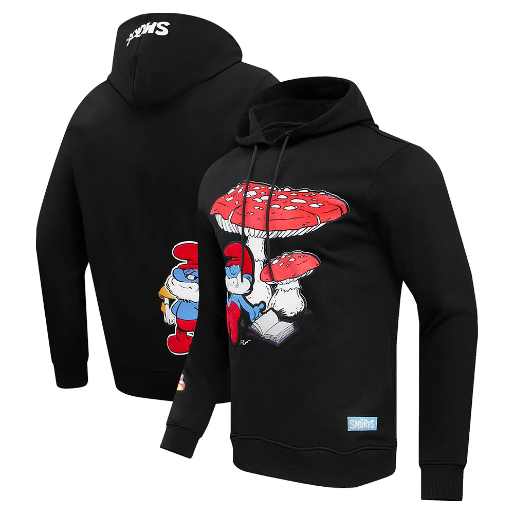 Unisex Freeze Max Black The Smurfs Papa Smurf Pullover Hoodie
