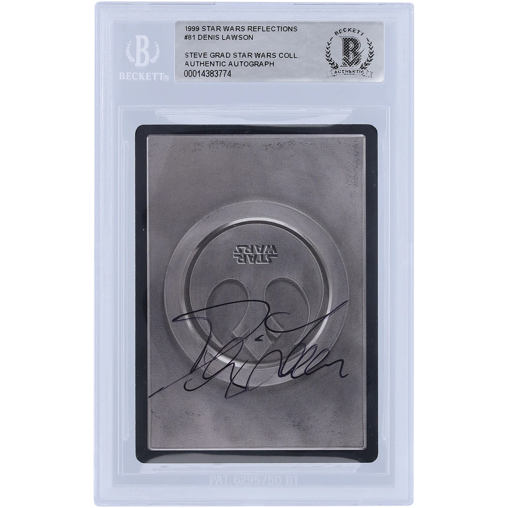 Denis Lawson Star Wars Autographed 1999 CCG Reflections #81 BGS Authenticated Card