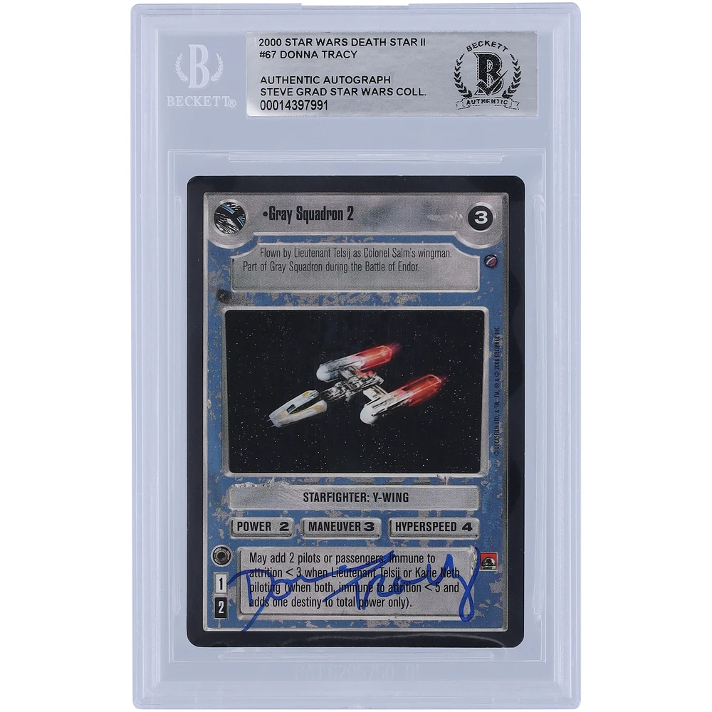 Donna Tracy Star Wars Autographed 2000 Star Wars CCG #67 BAS Authenticated Card