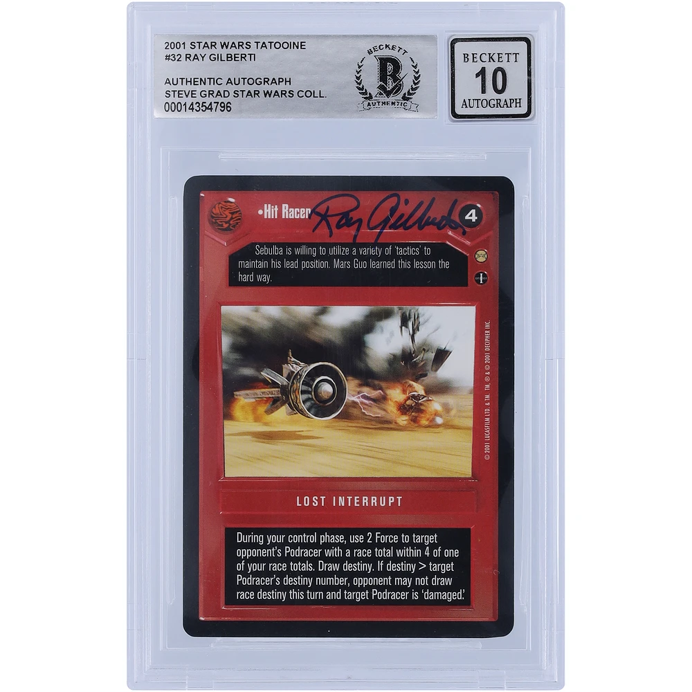 Ray Gilberti Autographed 2001 CCG Tatooine #32 BGS Authenticated 10 Card
