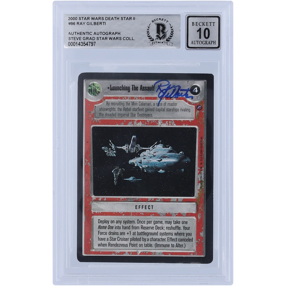 Ray Gilberti Star Wars Autographed 2000 CCG Death Star II #96 BGS Authenticated 10 Card