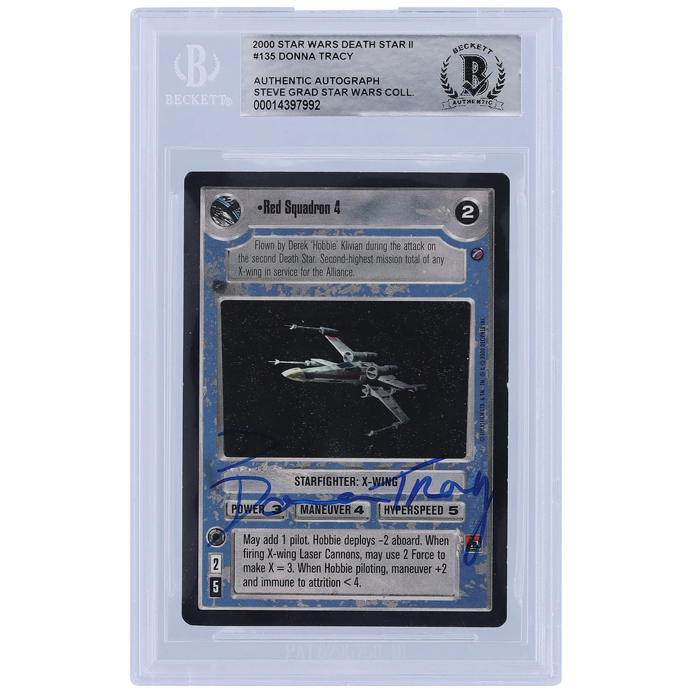 Donna Tracy Star Wars Autographed 2000 CCG Death Star 2 #135 BGS Authenticated Card