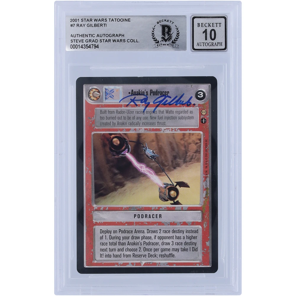 Ray Gilberti Autographed 2001 CCG Tatooine #7 BGS Authenticated 10 Card