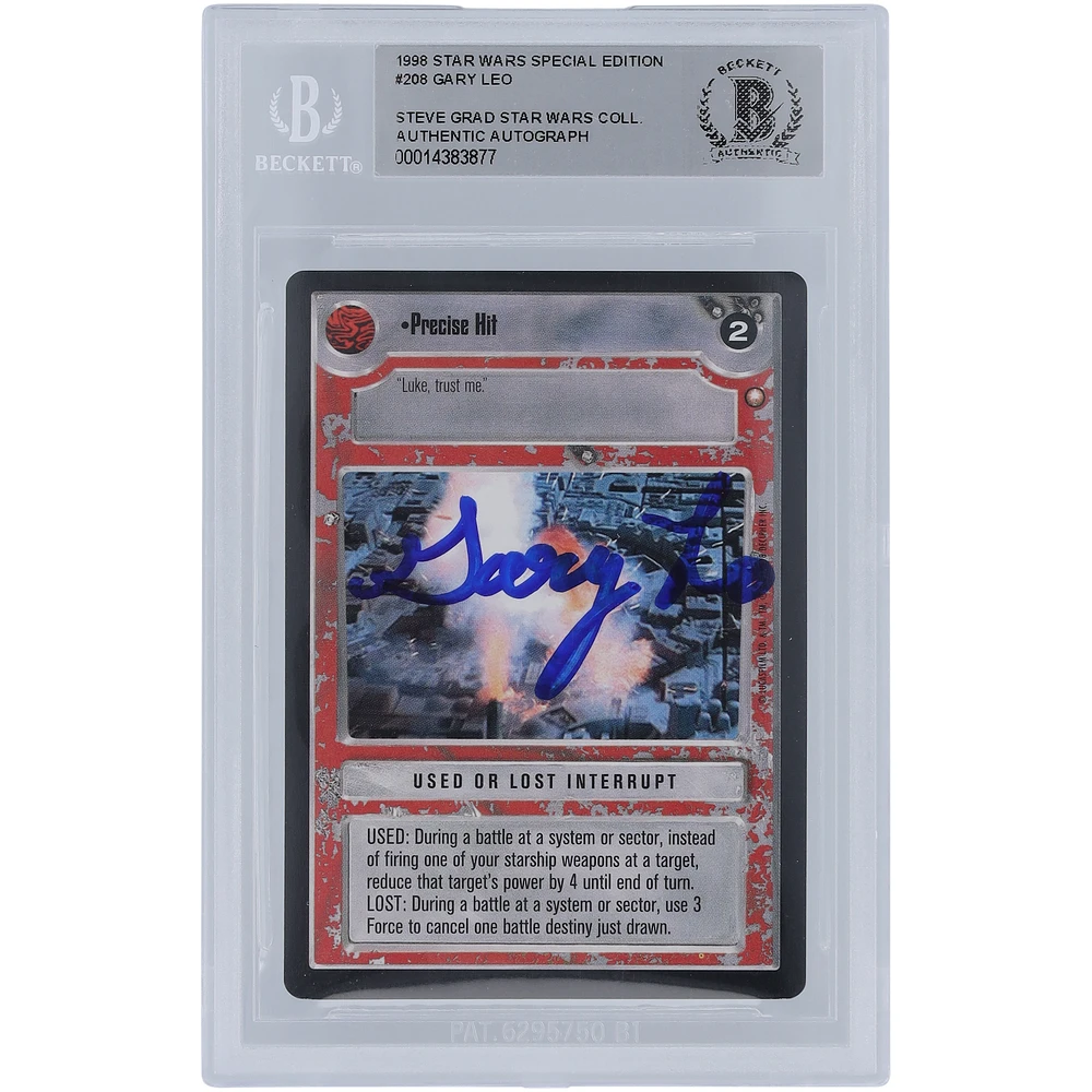 Gary Leo Star Wars Autographed 1998 CCG Special Edition #208 BGS Authenticated Card