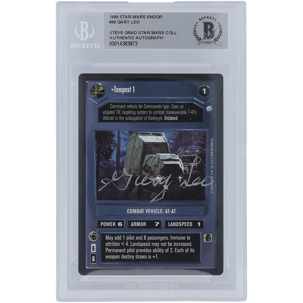 Gary Leo Star Wars Autographed 1999 CCG Endor #80 BGS Authenticated Card