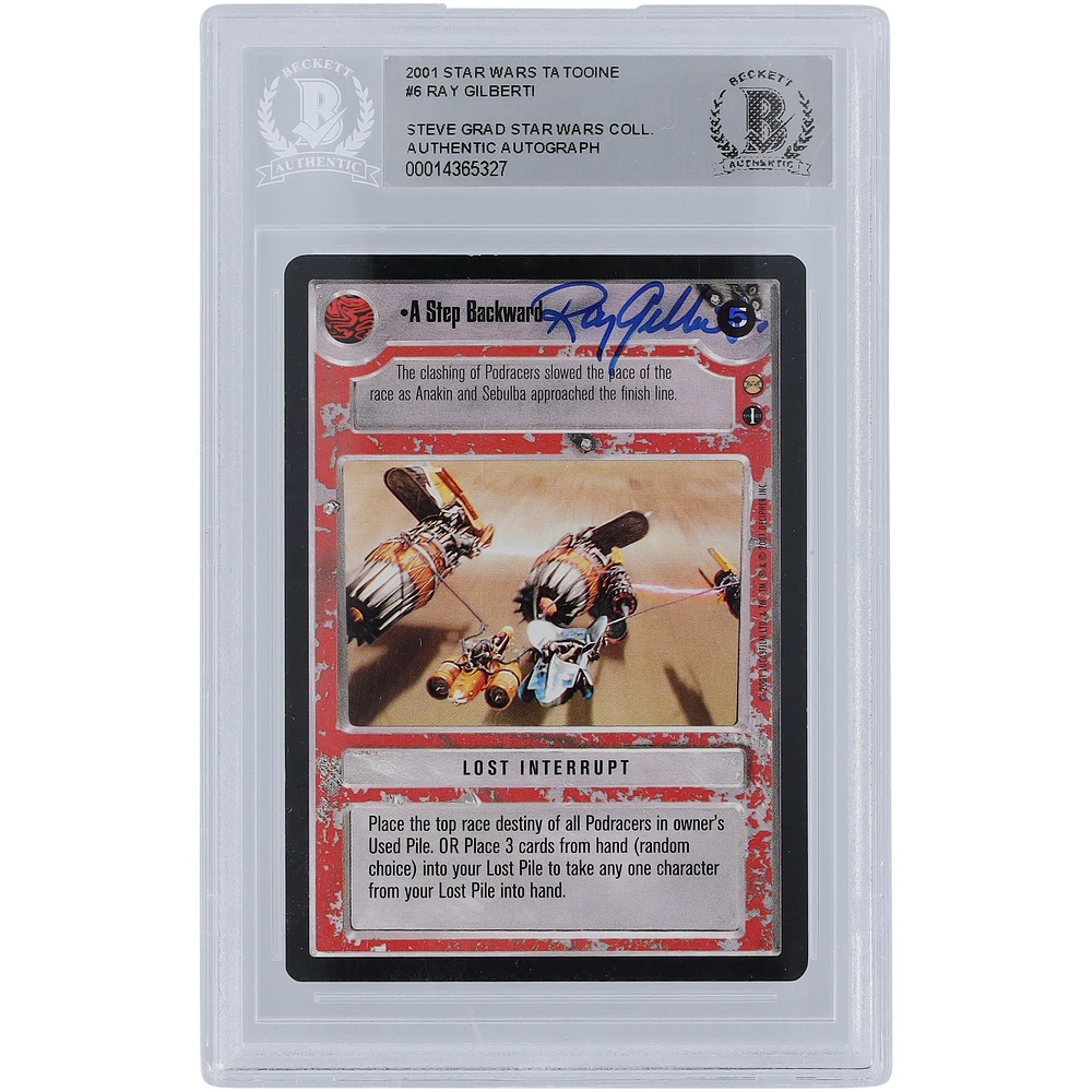 Ray Gilberti Star Wars Autographed 2001 CCG Tatooine #6 BGS Authenticated Card
