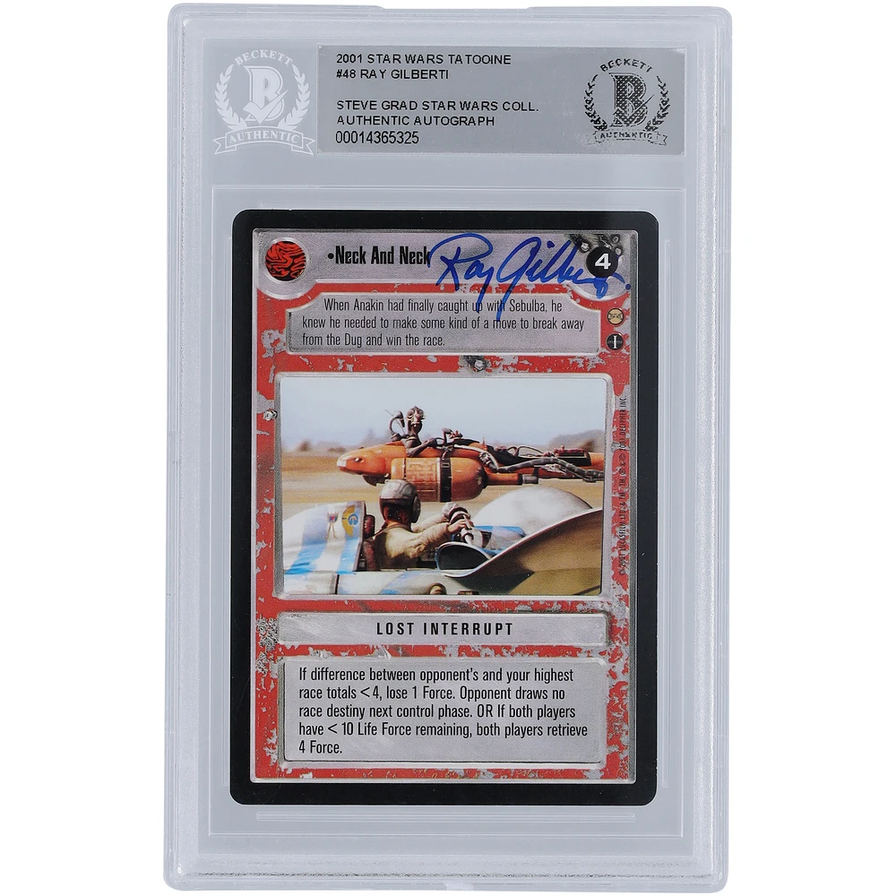 Ray Gilberti Star Wars Autographed 2001 CCG Tatooine #48 BGS Authenticated Card