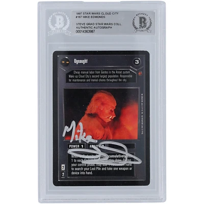 Mike Edmonds Star Wars Autographed 1997 CCG Cloud City #167 BGS Authenticated Card