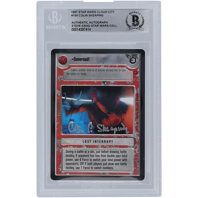 Colin Skeaping Star Wars Autographed 1997 CCG Cloud City #150 BGS Authenticated Card