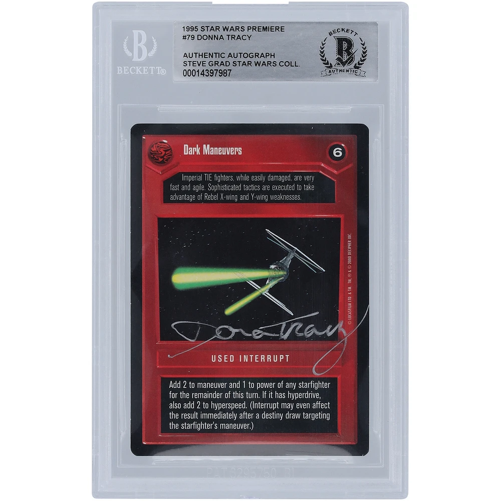 Donna Tracy Star Wars Autographed 1998 CCG Premiere #79 BGS Authenticated Card