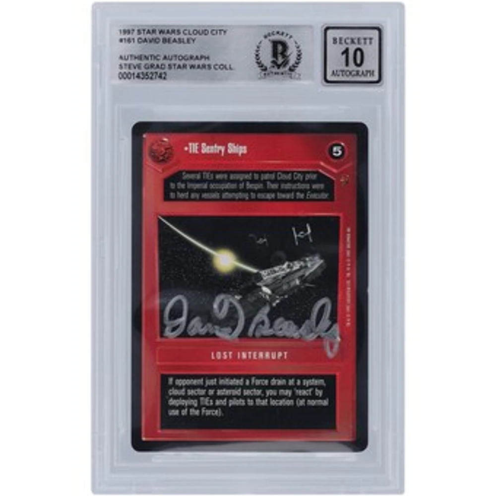 David Beasley Star Wars Autographed 1997 CCG Cloud City #161 BGS Authenticated 10 Card