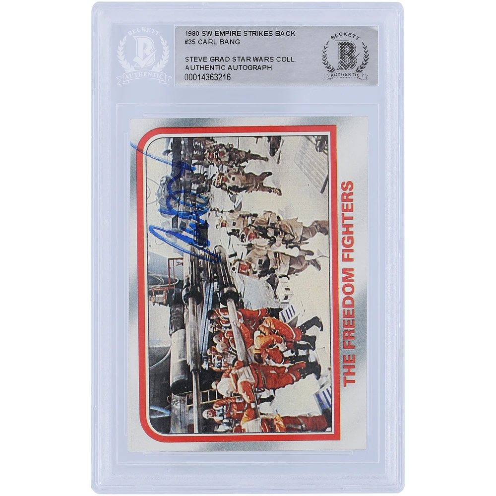 Carl Bang Star Wars Autographed 1980 Topps The Empire Strikes Back #35 BAS Authenticated Card