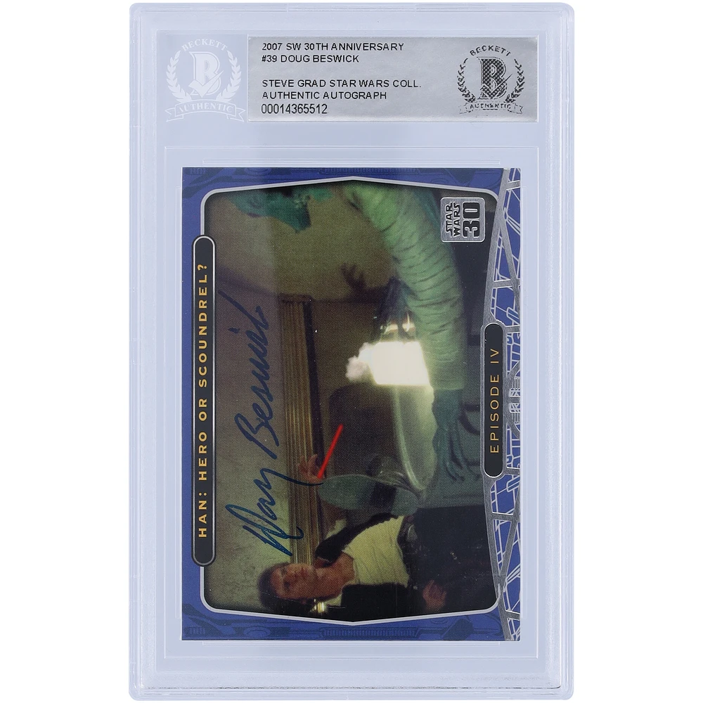 Doug Beswick Star Wars Autographed 2007 Topps Anniversary #39 BAS Authenticated Card