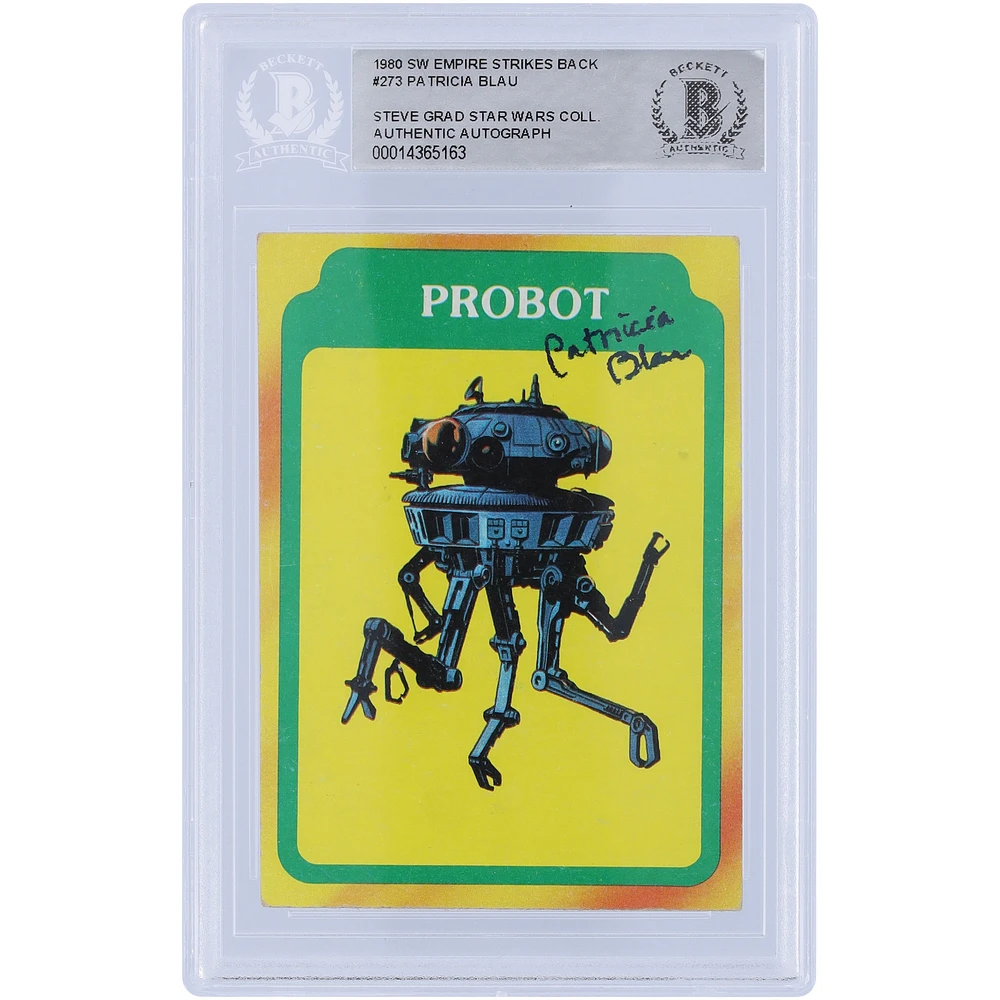 Patricia Blau Star Wars Autographed 1980 Topps The Empire Strikes Back #273 BAS Authenticated Card