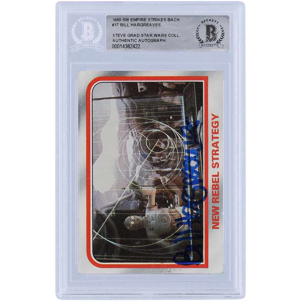 Bill Hargreaves Star Wars Autographed 1980 Topps The Empire Strikes Back #17 BAS Authenticated Card
