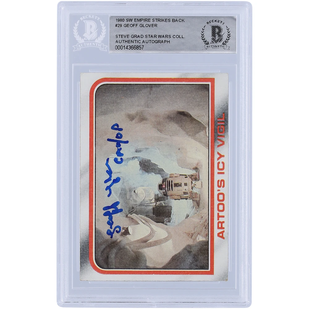 Geoff Glover Star Wars Autographed 1980 Topps The Empire Strikes Back #29 BAS Authenticated Card