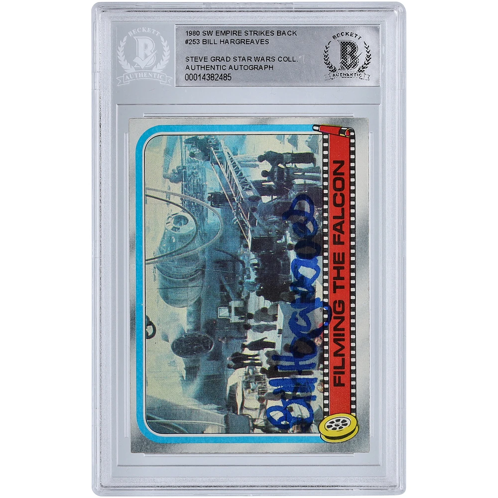 Bill Hargreaves Star Wars Autographed 1980 Topps The Empire Strikes Back #253 BAS Authenticated Card