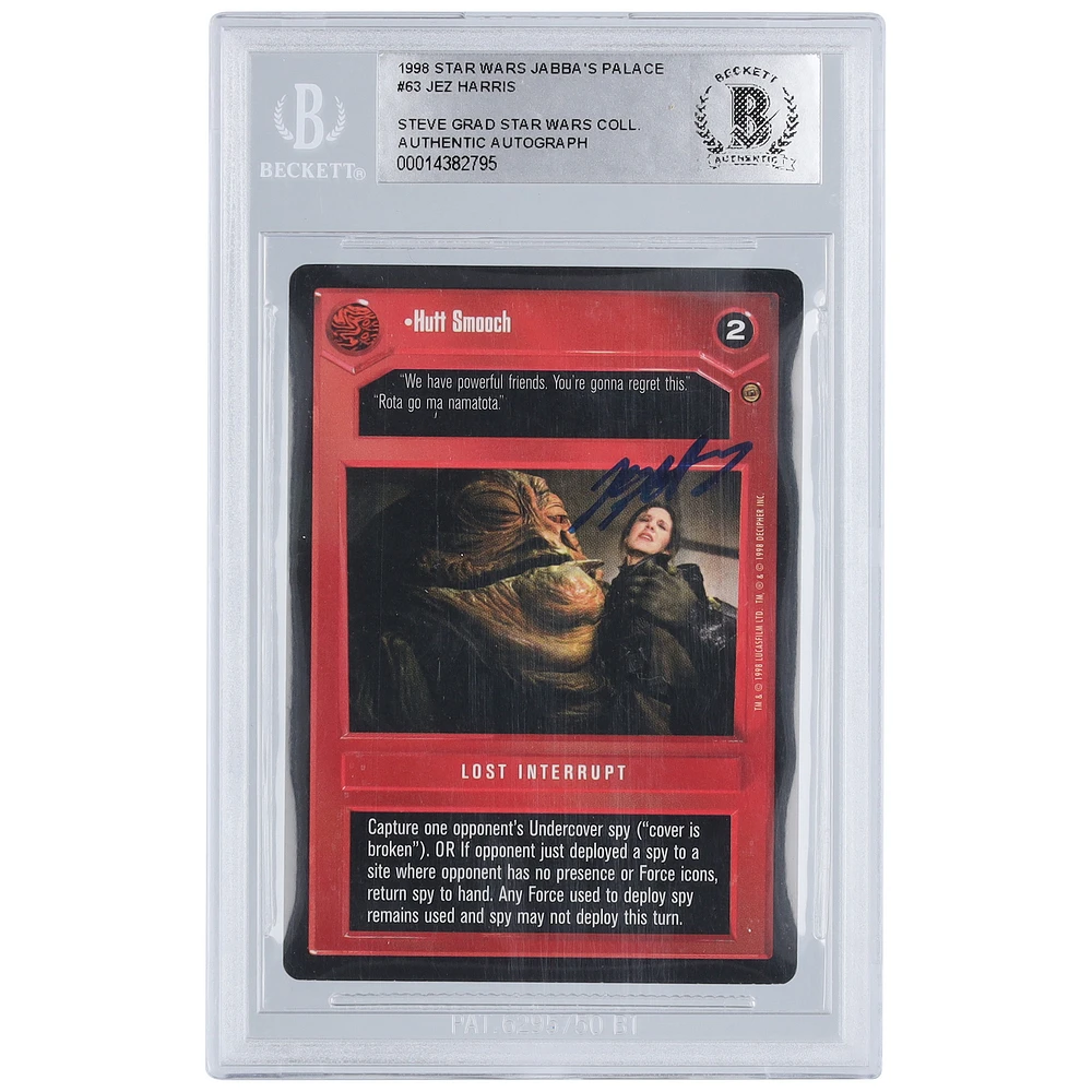 Jez Harris Star Wars Autographed 2015 Topps #63 BAS Authenticated Card