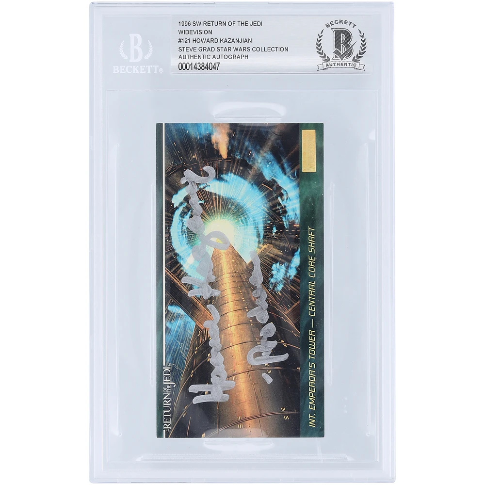 Howard Kazanjian Star Wars Autographed 1996 Topps Widevision #121 BAS Authenticated Card with "Producer" Inscription