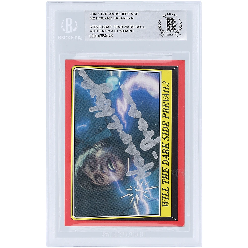 Howard Kazanjian Star Wars Autographed 2004 Topps #62 BAS Authenticated Card with "Producer" Inscription