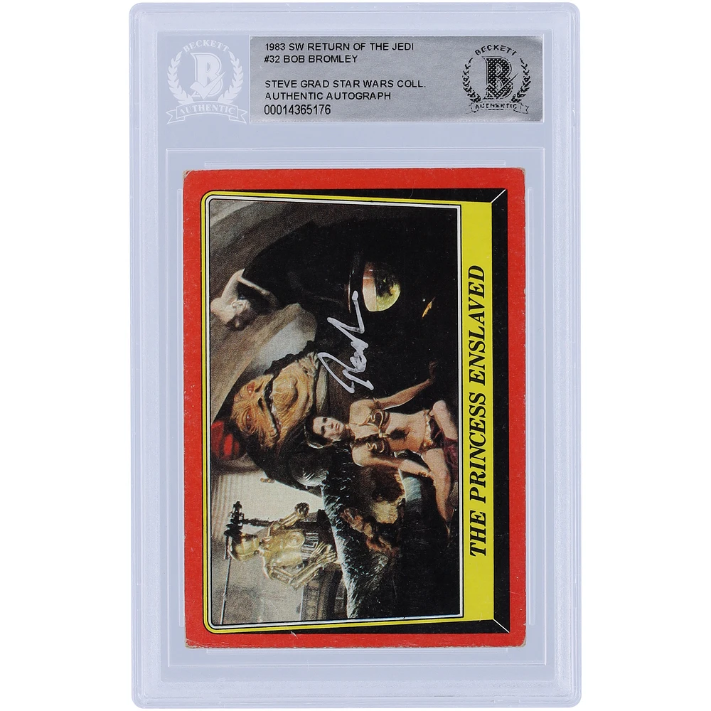 Bob Bromley Star Wars Autographed 1983 Topps Return of the Jedi #32 BAS Authenticated Card