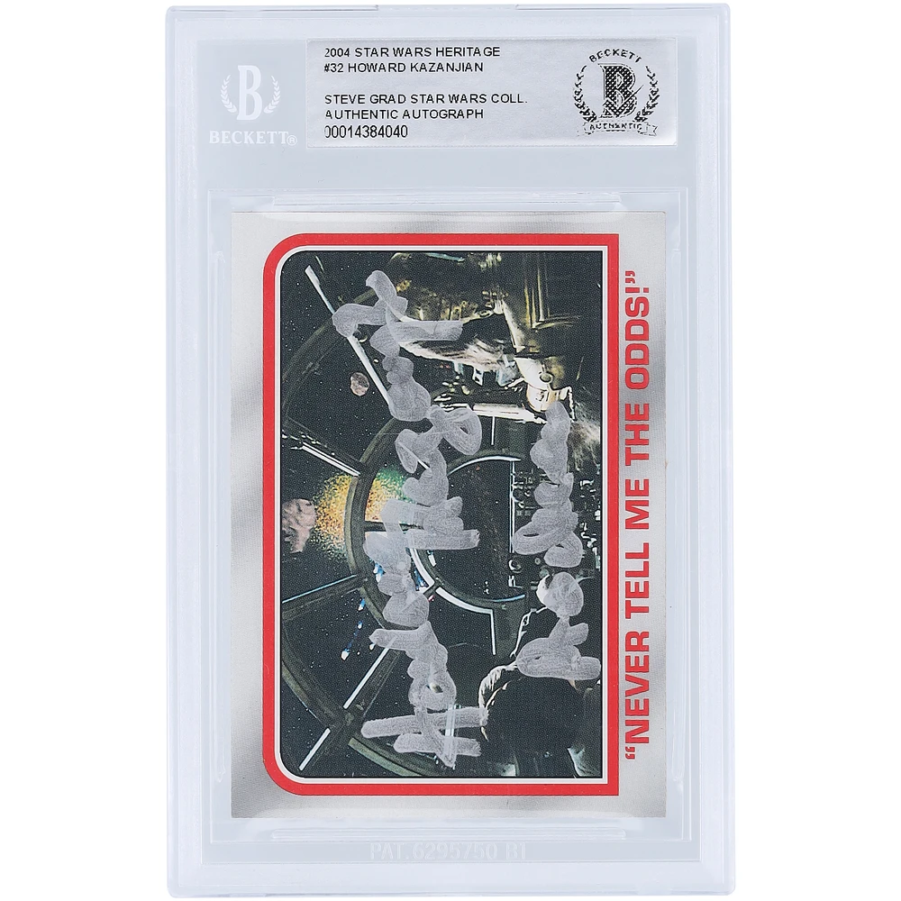 Howard Kazanjian Star Wars Autographed 2004 Topps #32 BAS Authenticated Card with "Producer" Inscription