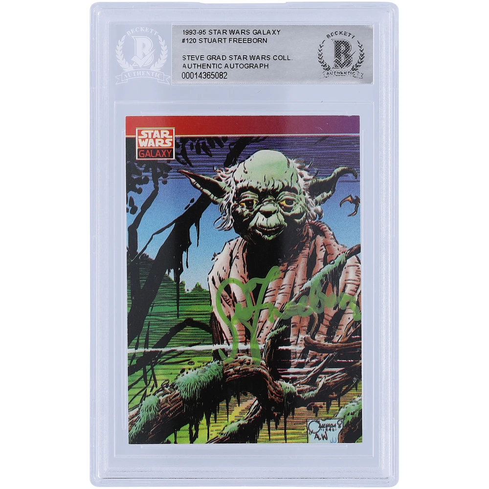 Stuart Freeborn Star Wars Autographed 1993-95 Topps Galaxy #120 BAS Authenticated Card
